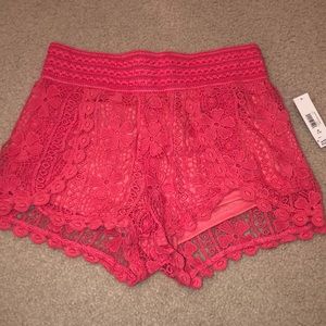 Crochet shorts